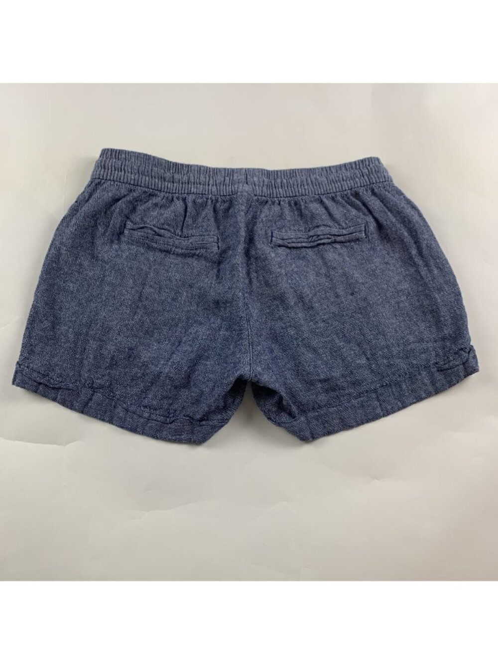 Old Navy Blue Chambray Linen Blend Pull On Shorts M - Picture 4 of 4